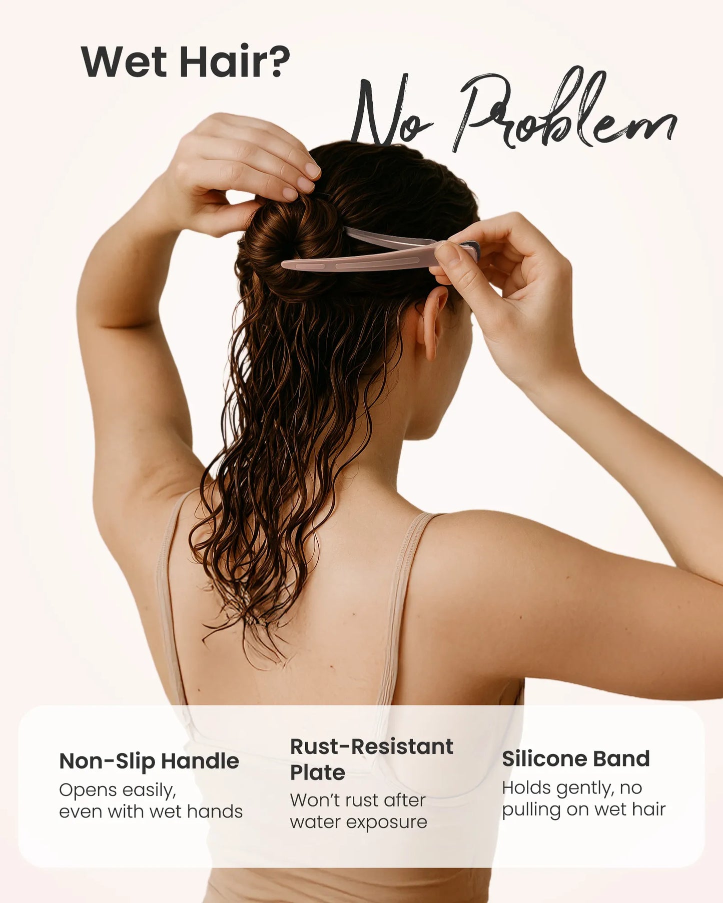 4.8" Pro Sectioning Hair Clips - Mocha Mousse