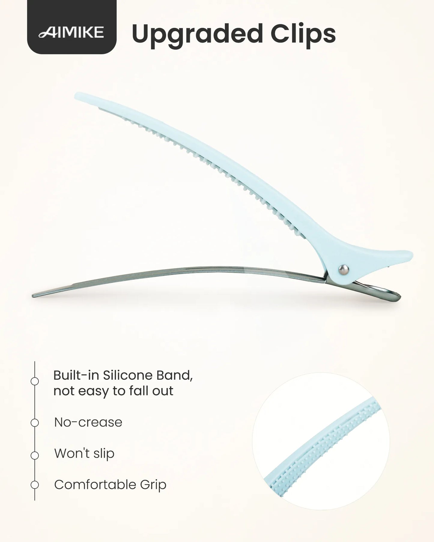 4.8" Pro Sectioning Hair Clips - Morandi Misty Trio