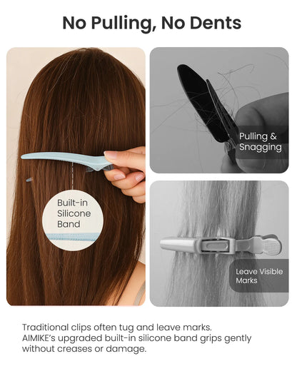 4.8" Pro Sectioning Hair Clips - Morandi Misty Trio
