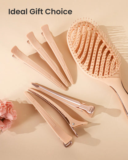 4.8" Pro Sectioning Hair Clips - Porcelain Pink