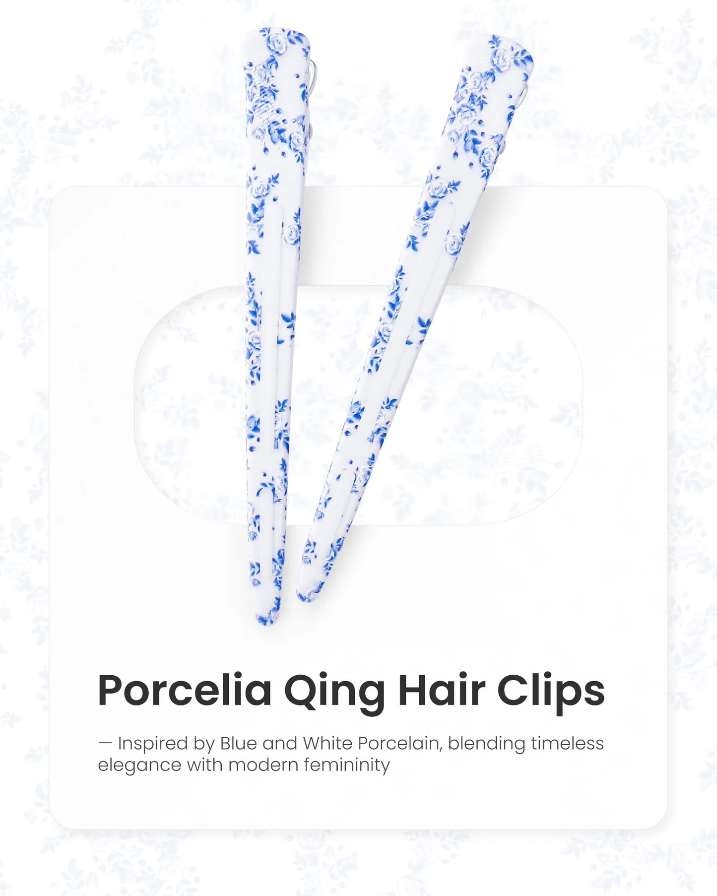 4.8" Pro Sectioning Hair Clips - Porcelia Qing