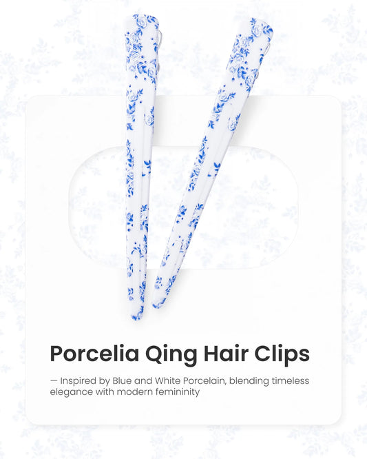 4.8" Pro Sectioning Hair Clips - Porcelia Qing