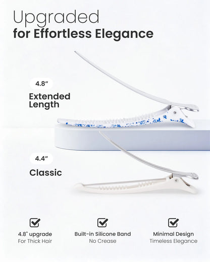 4.8" Pro Sectioning Hair Clips - Porcelia Qing
