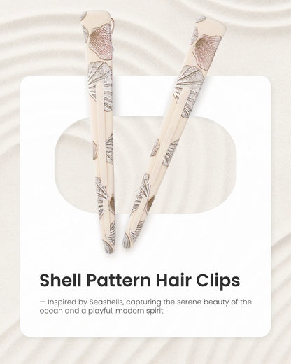 4.8" Pro Sectioning Hair Clips - Shell Pattern