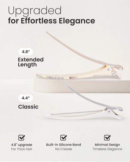 4.8" Pro Sectioning Hair Clips - Shell Pattern