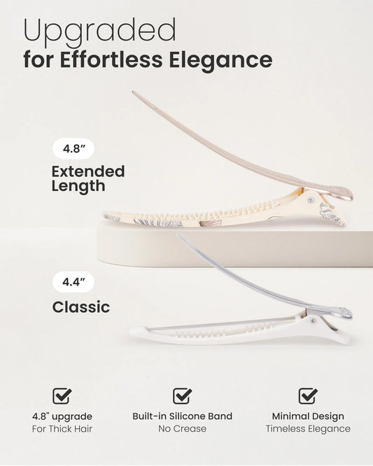 4.8" Pro Sectioning Hair Clips - Shell Pattern
