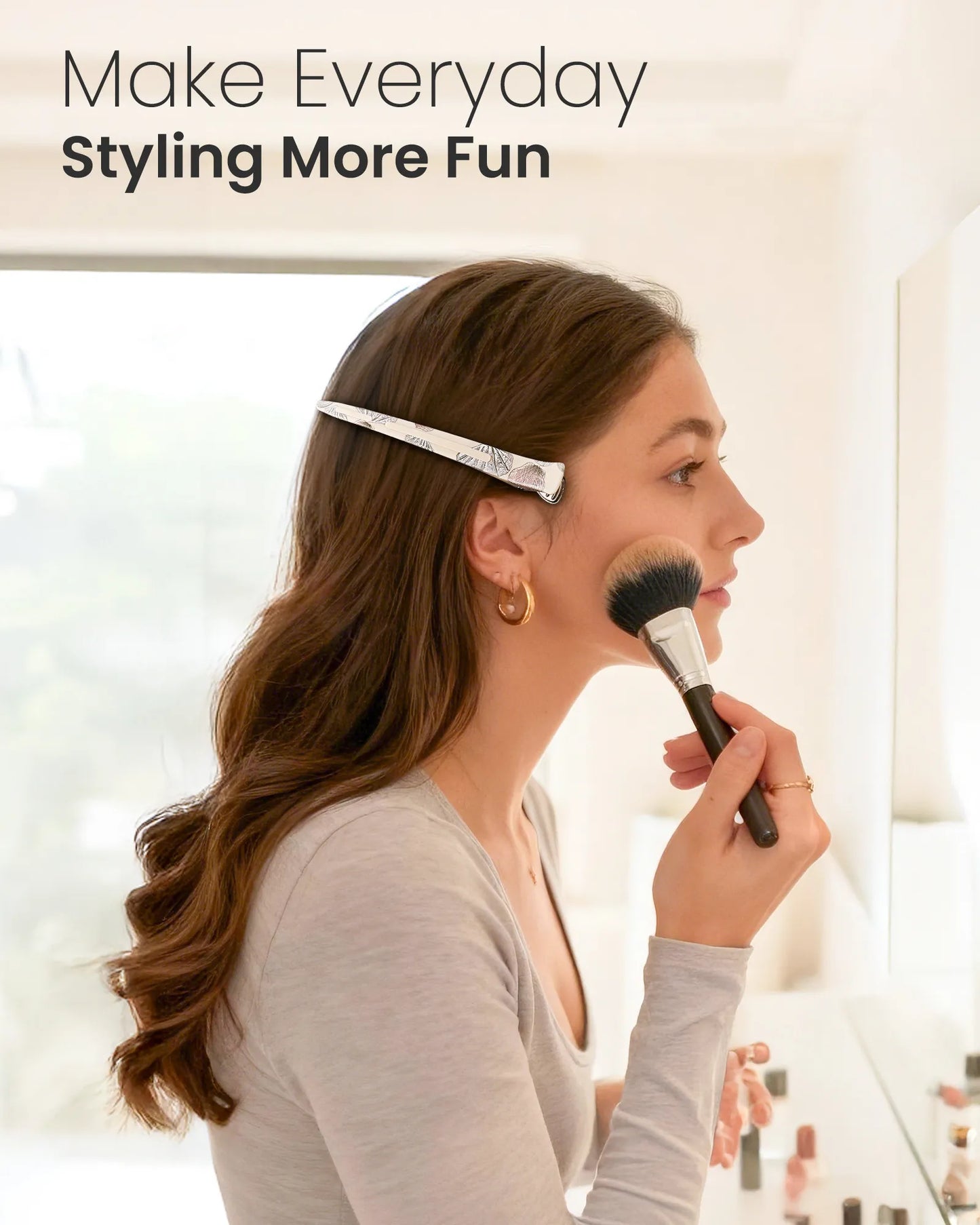 4.8" Pro Sectioning Hair Clips - Shell Pattern