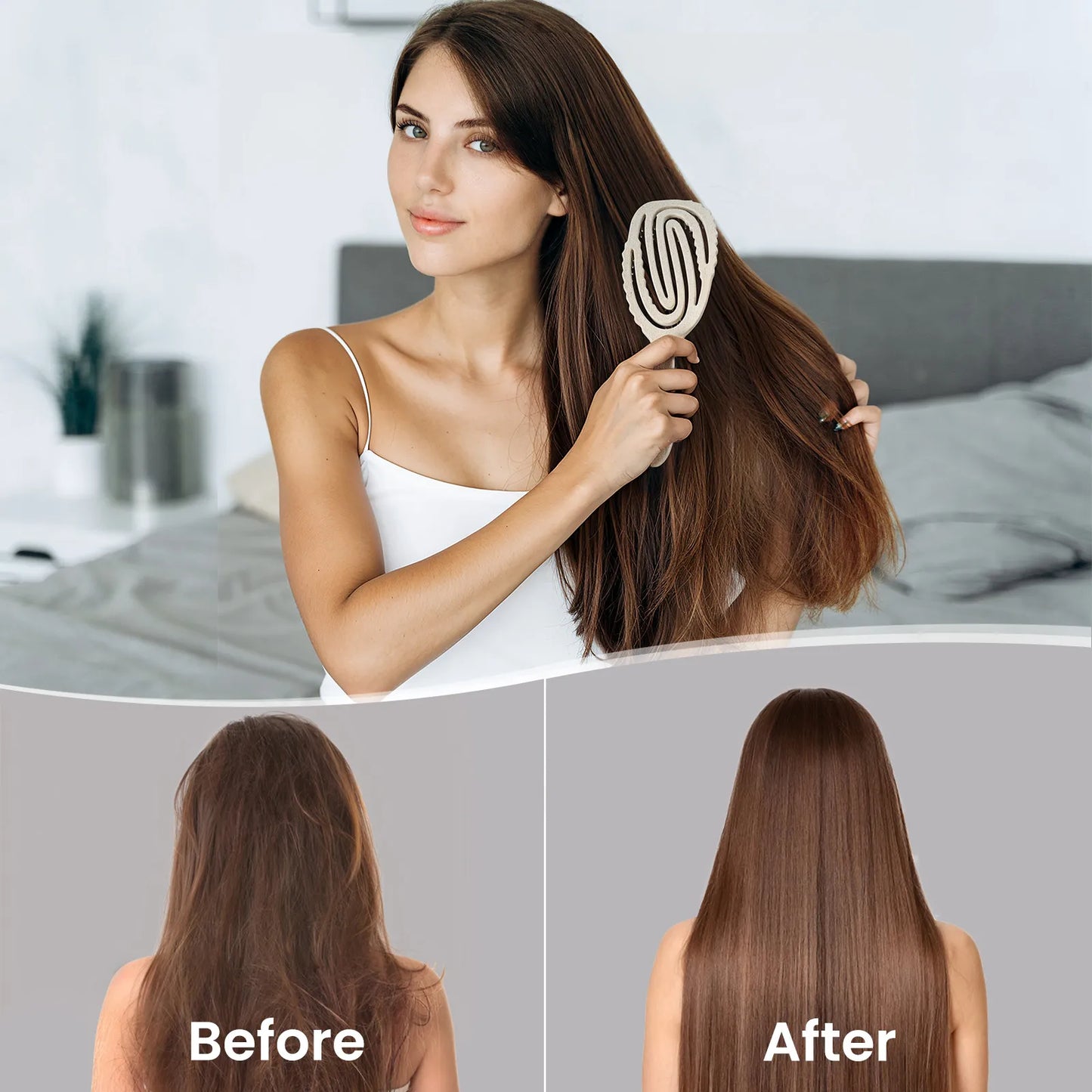 Hemp-Relax Detangling Brush - Beige