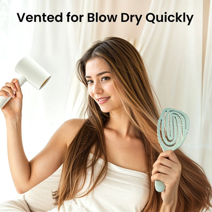 Hemp-Relax Detangling Brush - Green