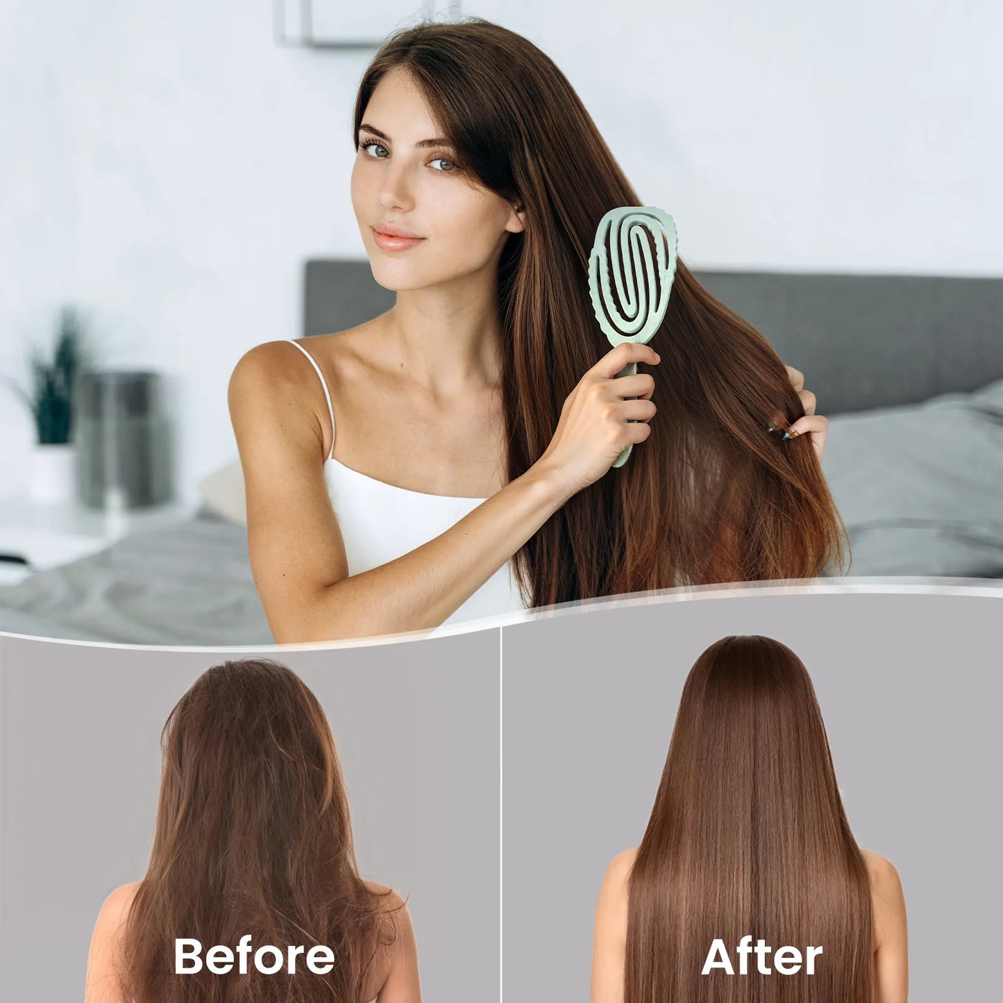 Hemp-Relax Detangling Brush - Green