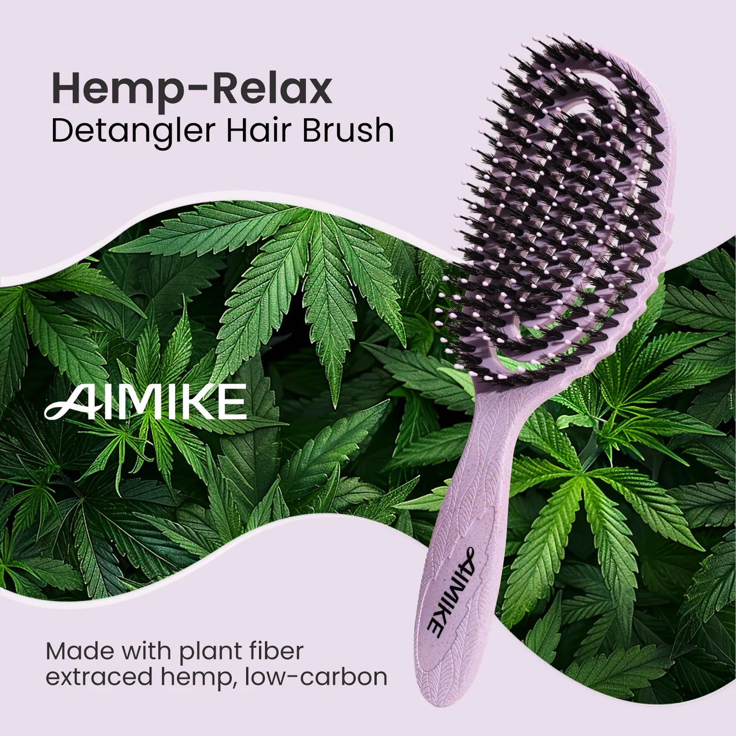 Boar Bristle & Hemp-Relax Detangling Brush