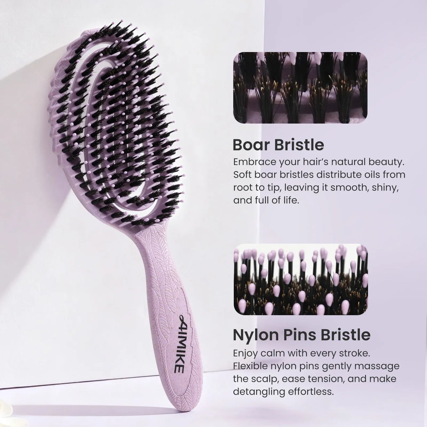 Boar Bristle & Hemp-Relax Detangling Brush