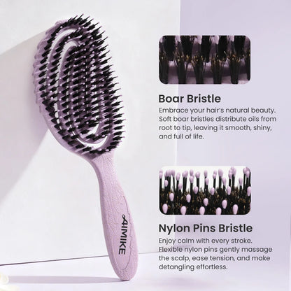 Boar Bristle & Hemp-Relax Detangling Brush