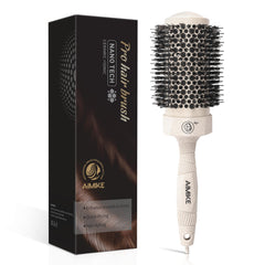 Round Brush with Boar Bristles (Wheat Straw Handle)