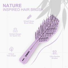 Bio-Based Detangling Hair Brush(Wheat Straw)