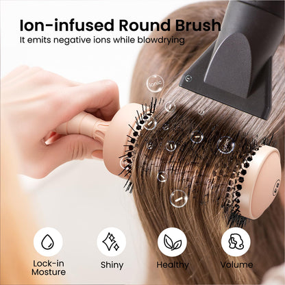 Round Brush for Blow Out (Pink)