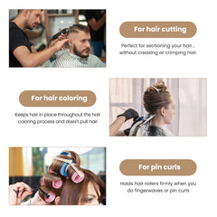 Neutral Color Hair Clips for Styling Sectioning