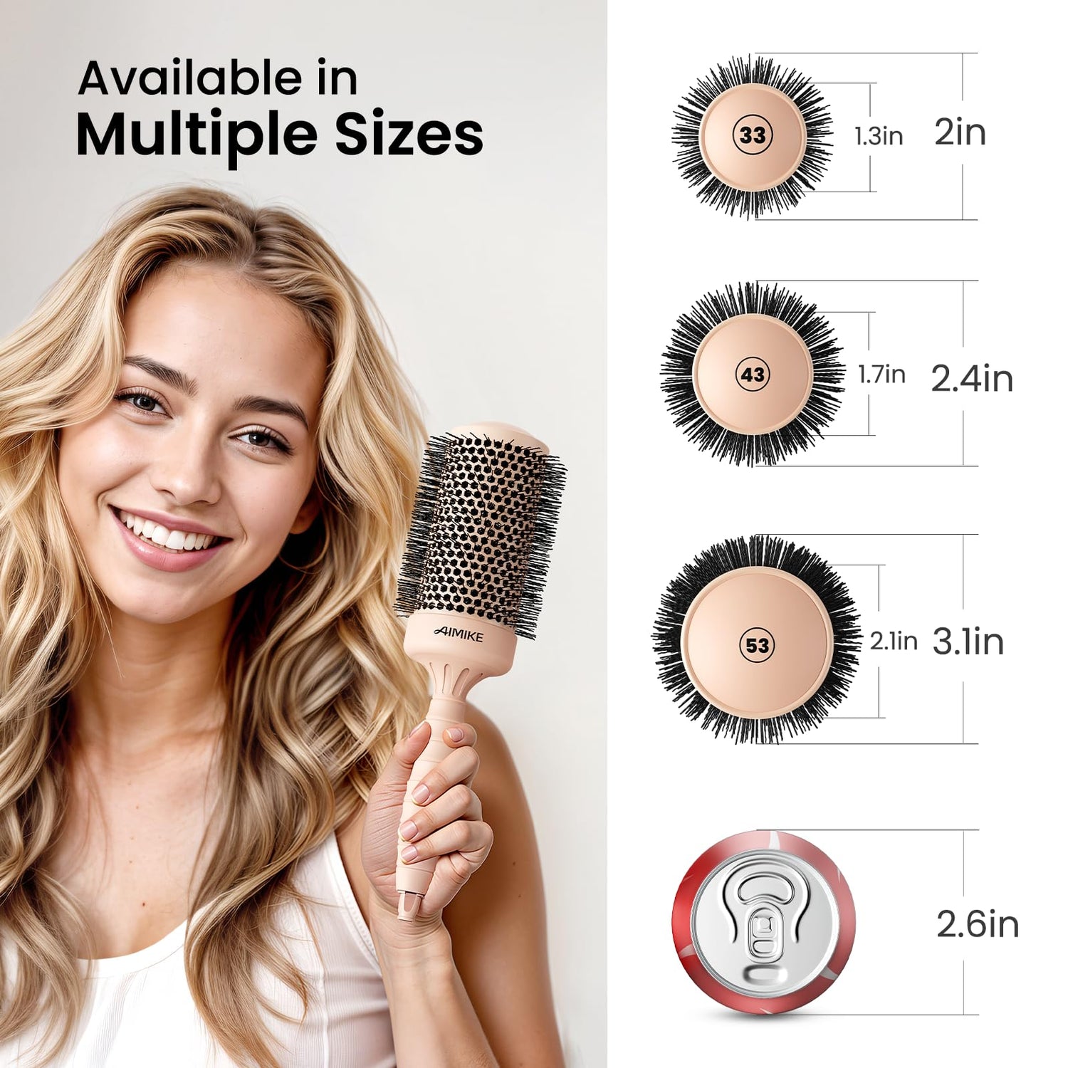 Round Brush for Blow Out (Pink)