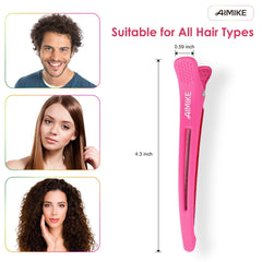 Neon Color Hair Clips for Sectioning