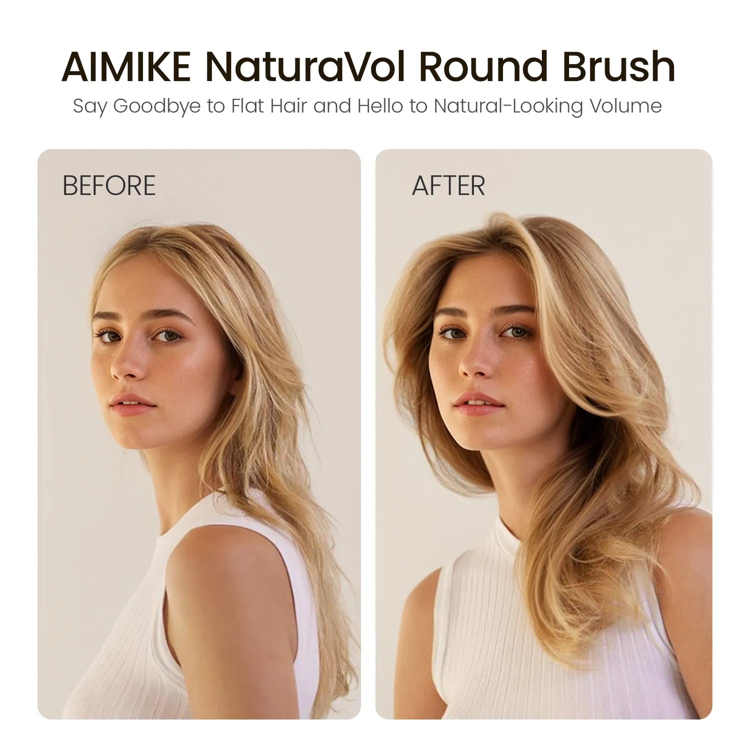 Ceramic Ionic Round Blowout Hair Brush - Desert Titanium