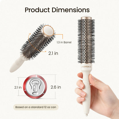 NaturaVol PLUS Extra-Long Ceramic Round Brush - Desert Titanium XL Series
