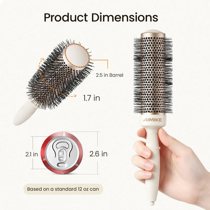 NaturaVol PLUS Extra-Long Ceramic Round Brush - Desert Titanium XL Series