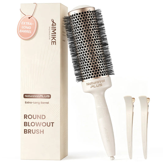 NaturaVol PLUS Extra-Long Ceramic Round Brush - Desert Titanium XL Series