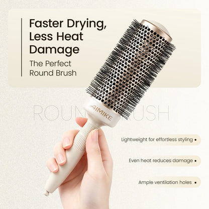 NaturaVol PLUS Extra-Long Ceramic Round Brush - Desert Titanium XL Series