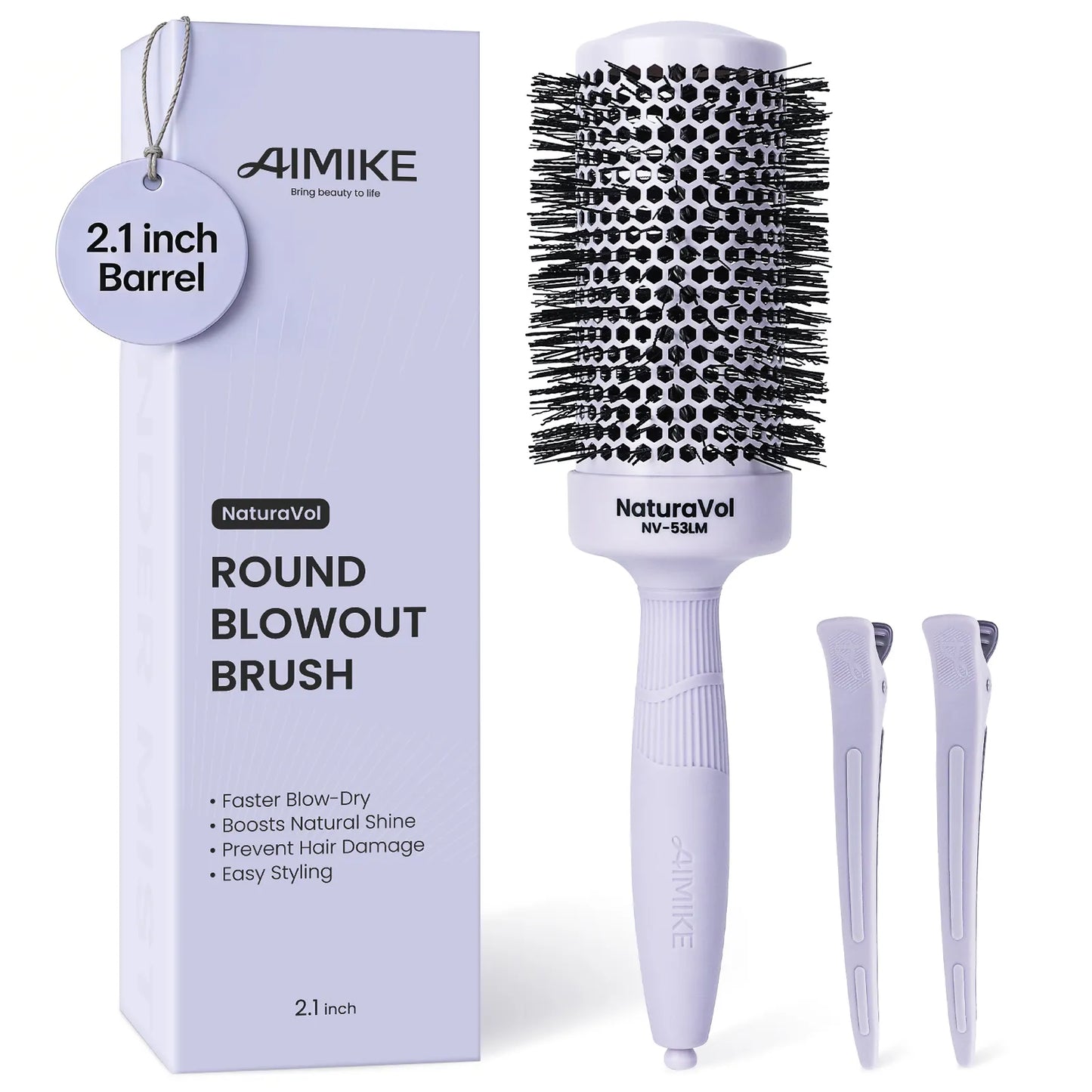Naturavol Nylon Bristle Round Brush (Morandi Color)