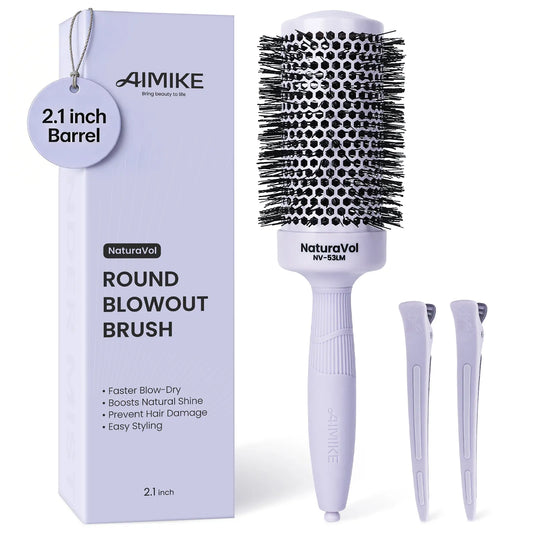 NaturaVol Ceramic Ionic Round Brush - Morandi Color Series