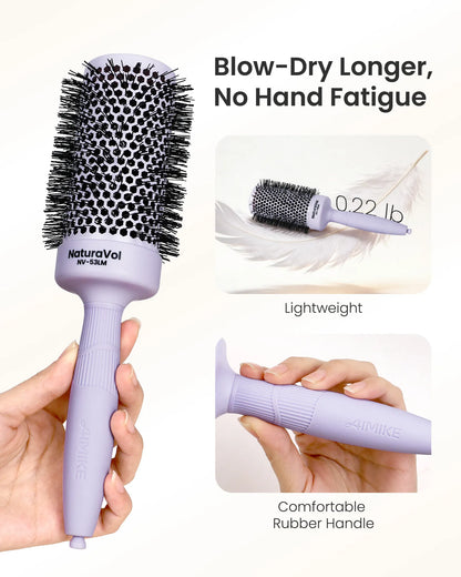 Naturavol Nylon Bristle Round Brush (Morandi Color)