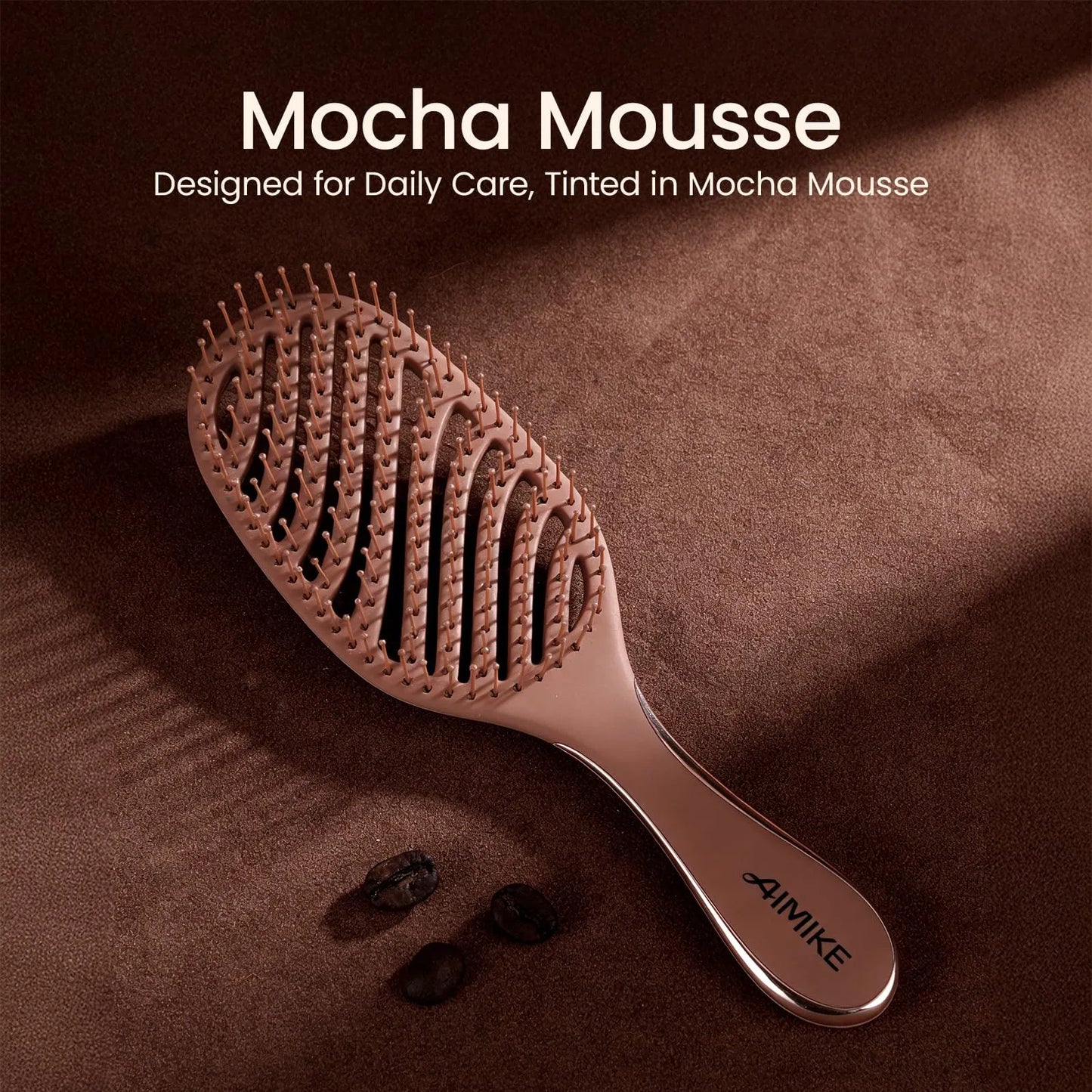 Vented Detangling Brush -Mocha Mousse