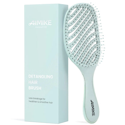 Vented Detangling Brush - Sage Green