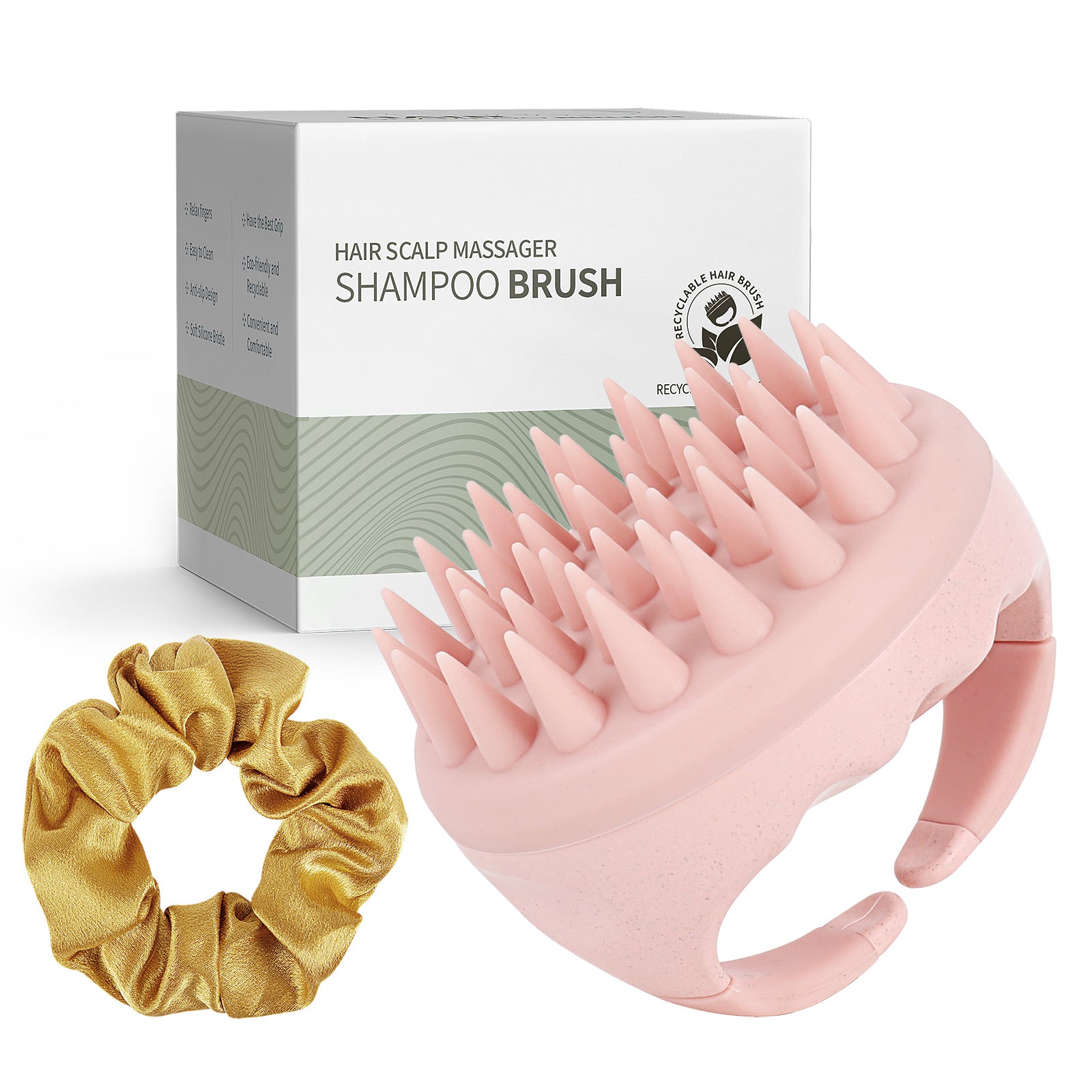 Unique Bargains Men & Women Soft Silicone Bath Brush with Handle Pink | Target