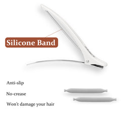 AIMIKE Classic Hair Clips for Styling and Sectioning, 6pcs White