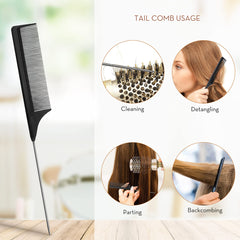 AIMIKE Round Brush Set for Blow Drying, Nano Thermal Ceramic & Ionic Tech